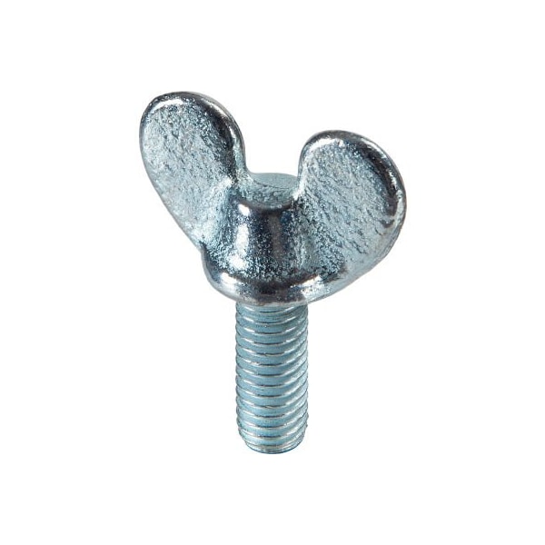 Peerless Hardware Thumb Screw, 1/4 in-20 Thread Size, Wing, Zinc Plated Iron, 3/4 in Lg 1-CDJ-02-17- - main